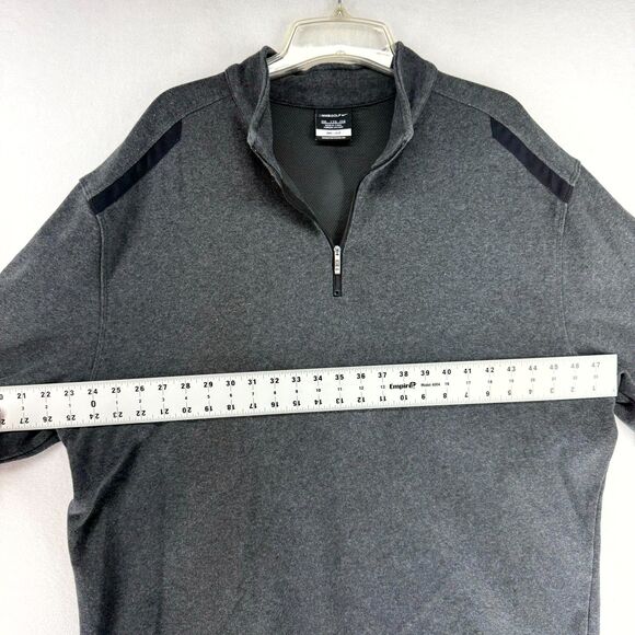 Nike Golf Dri-Fit Quarter Zip Cotton Blend Gray Color Mens Size XXL - Picture 12 of 12